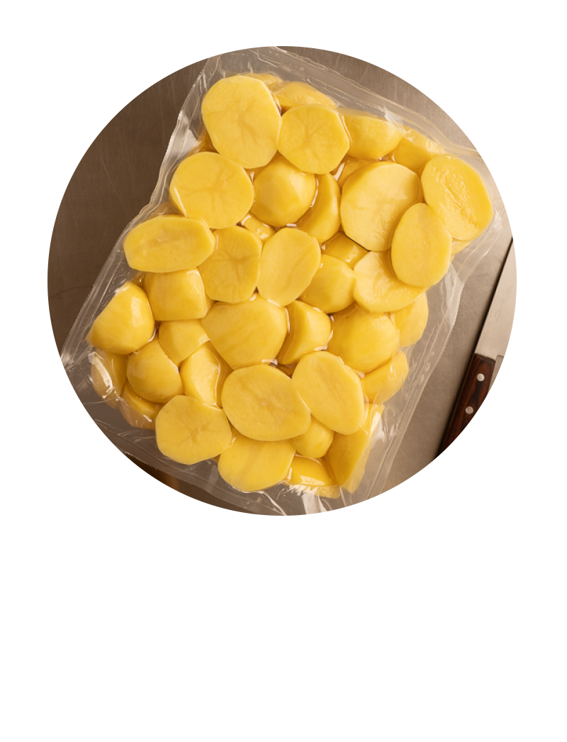 zdjęcie obranych ziemniaków